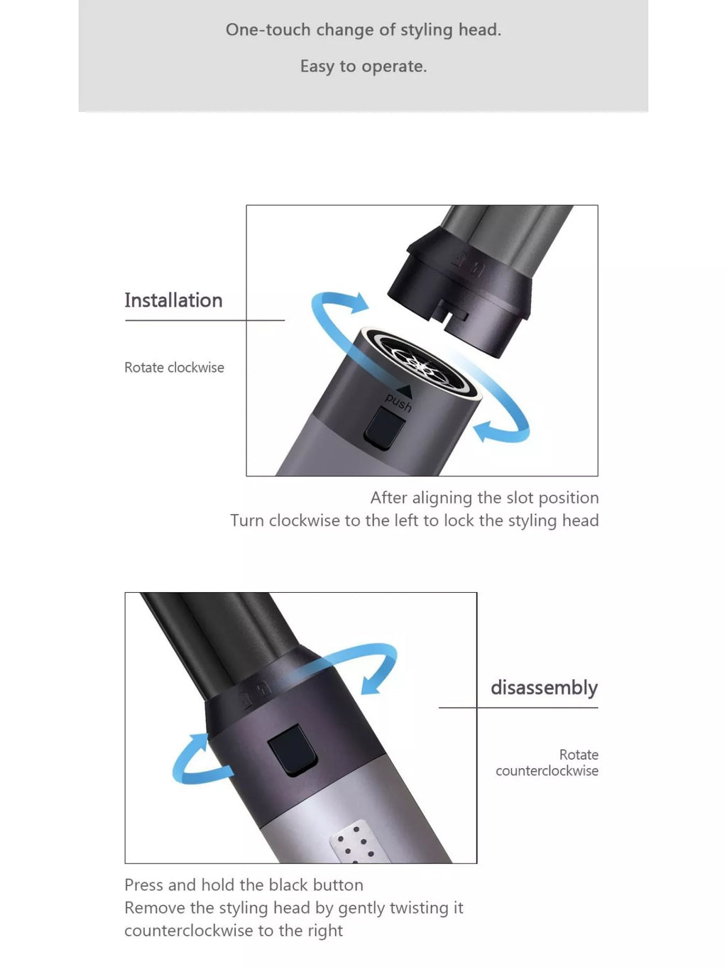 6-in-1 Interchangeable Head Curling Iron