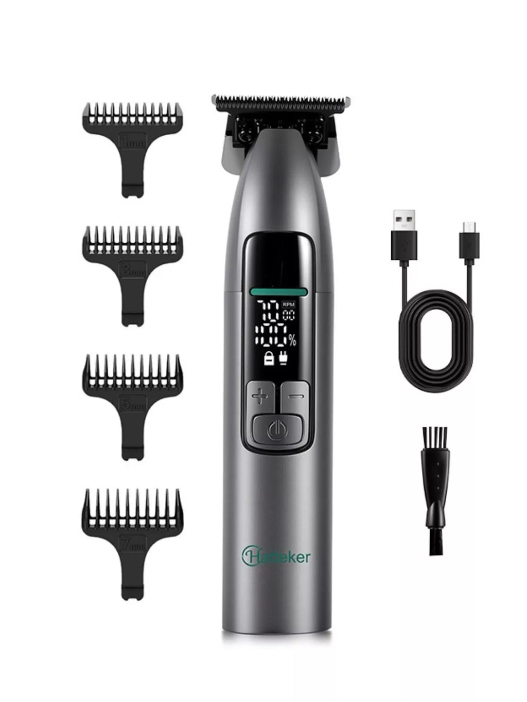 Cordless Hair Clipper with LED Display