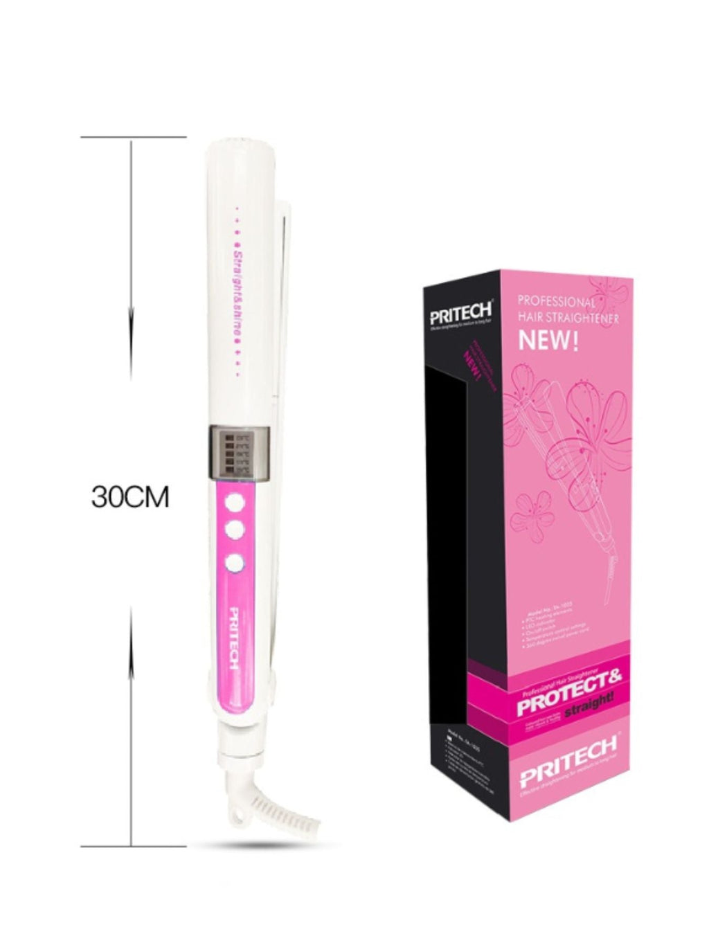 Adjustable Temperature Hair Straightener