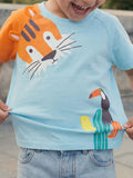 Children's Animal Print Round Neck T-Shirt