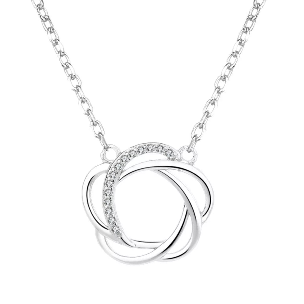 925 Sterling Silver Zircon Pendant Necklace