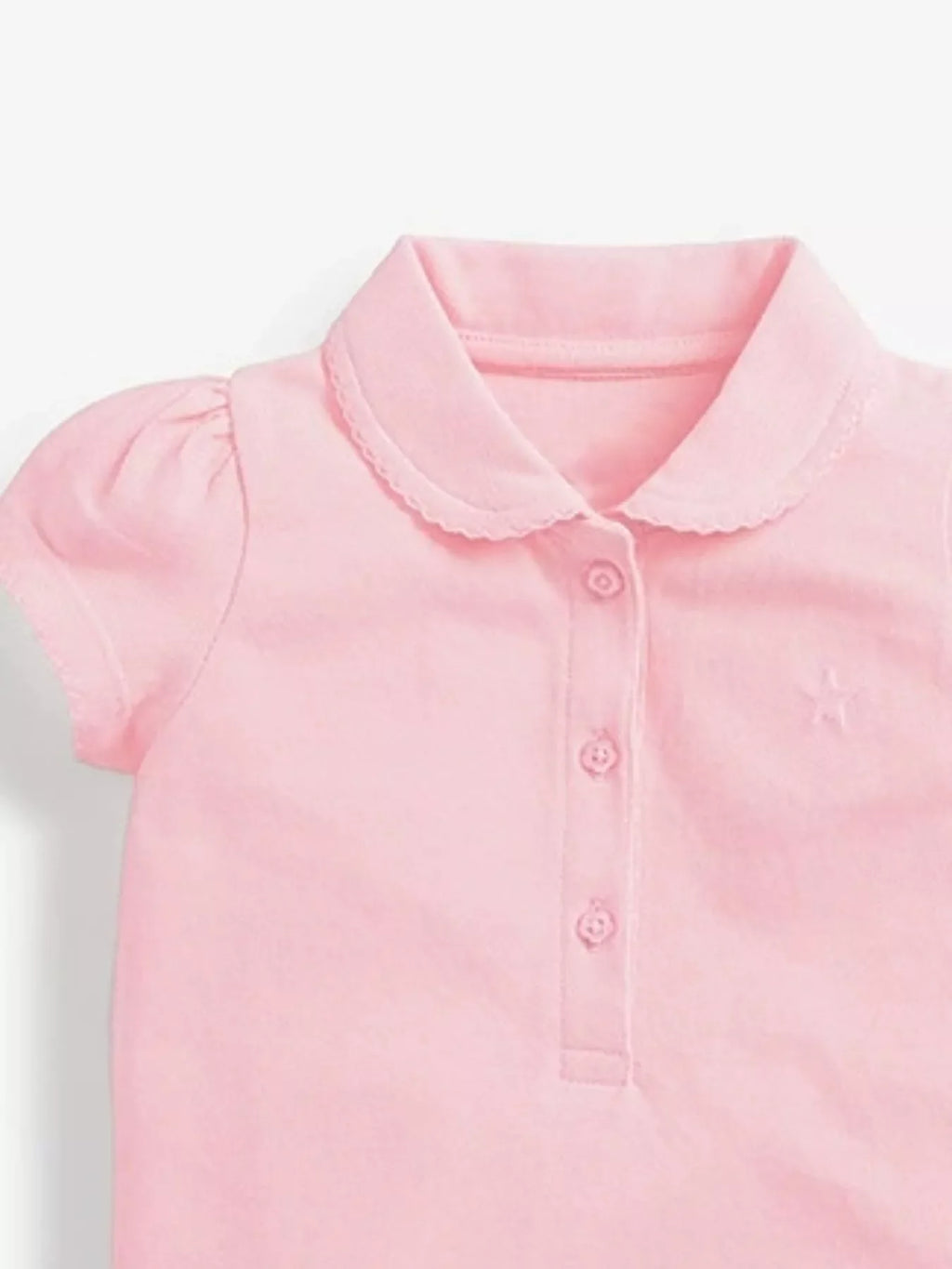 Children's Button Detail Short Sleeve Polo