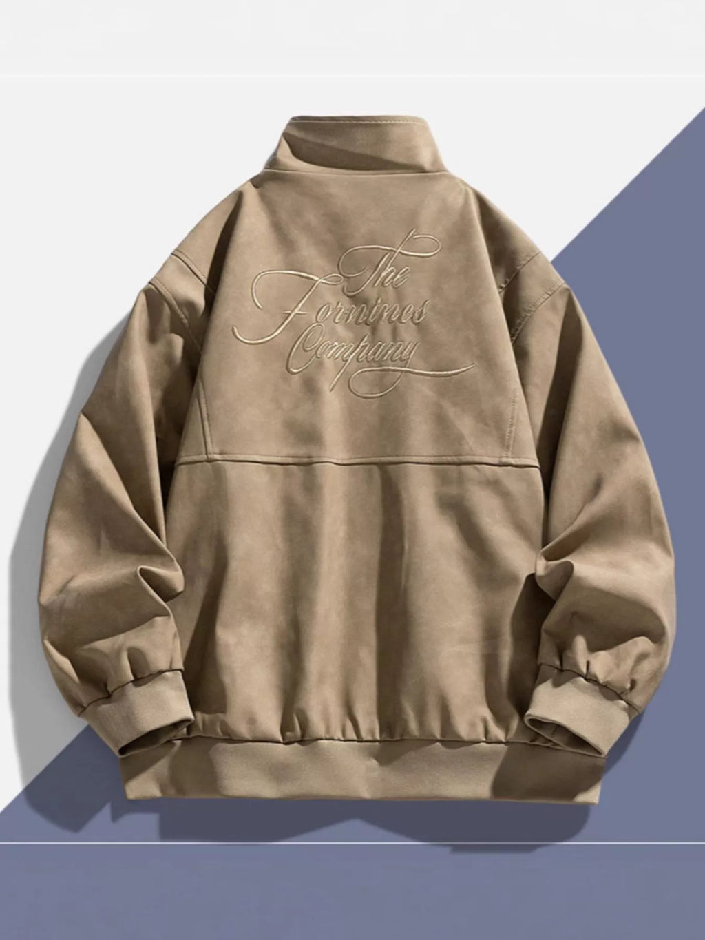 Men's Plus Size Zip Up Long Sleeve Jacket