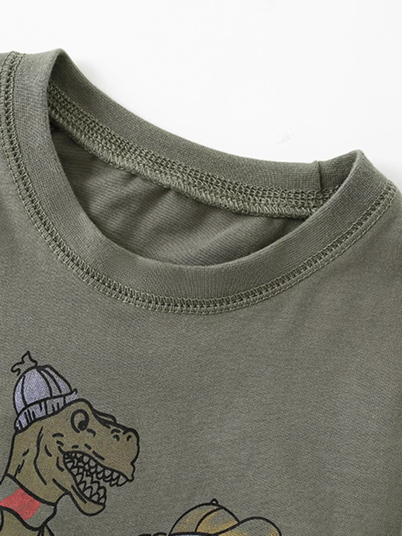 Children's Dinosaur Round Neck T-Shirt