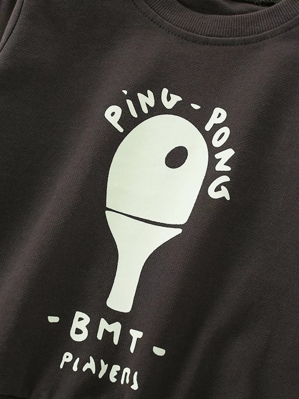 Children's Ping-Pong Graphic Casual Sweatshirt