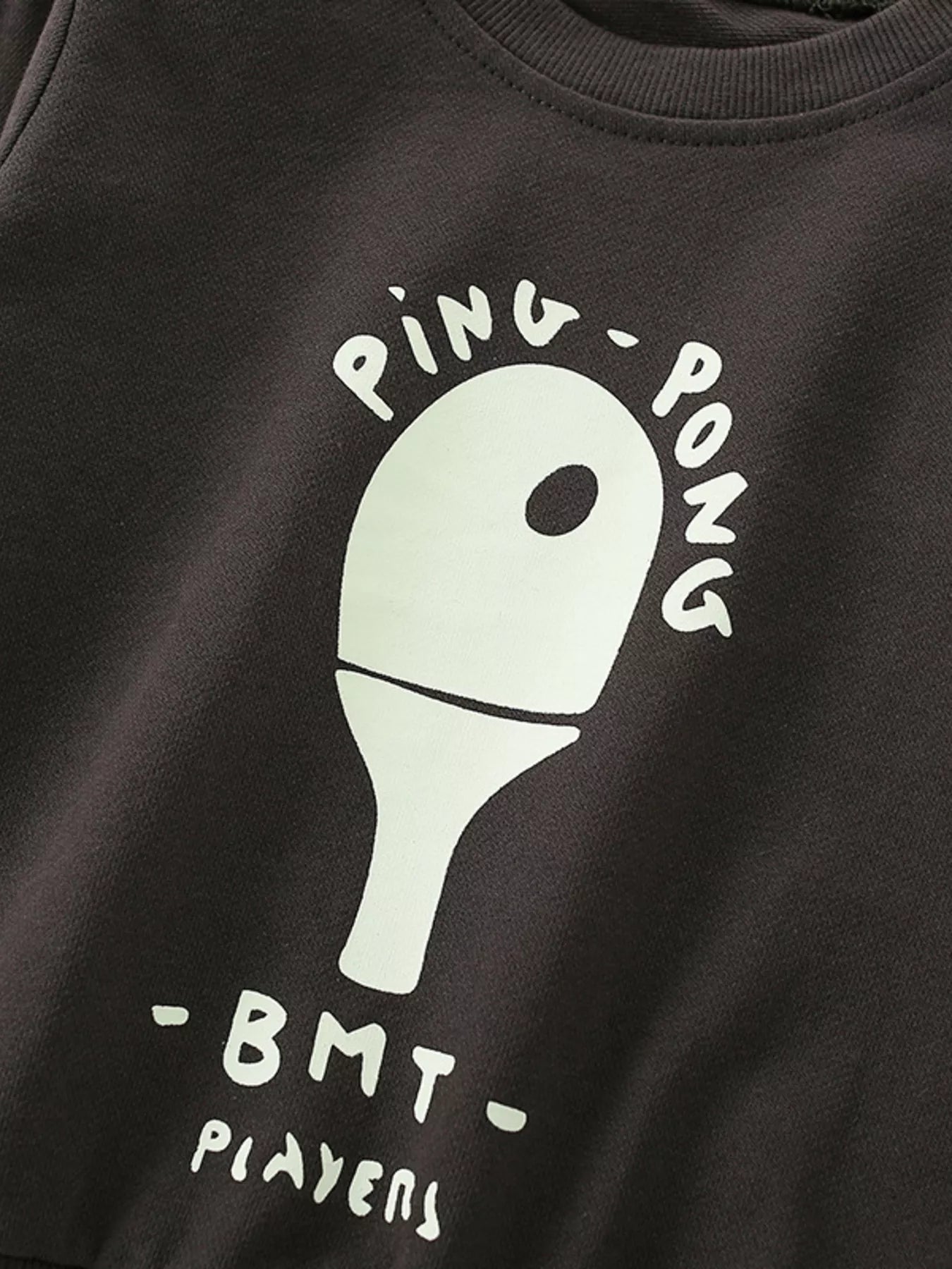 Children's Ping-Pong Graphic Casual Sweatshirt
