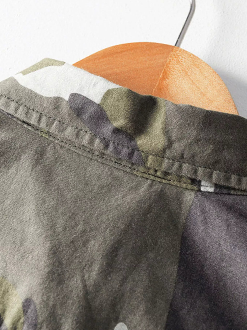 Men's Plus Size Casual Camouflage Short Sleeve Shirt
