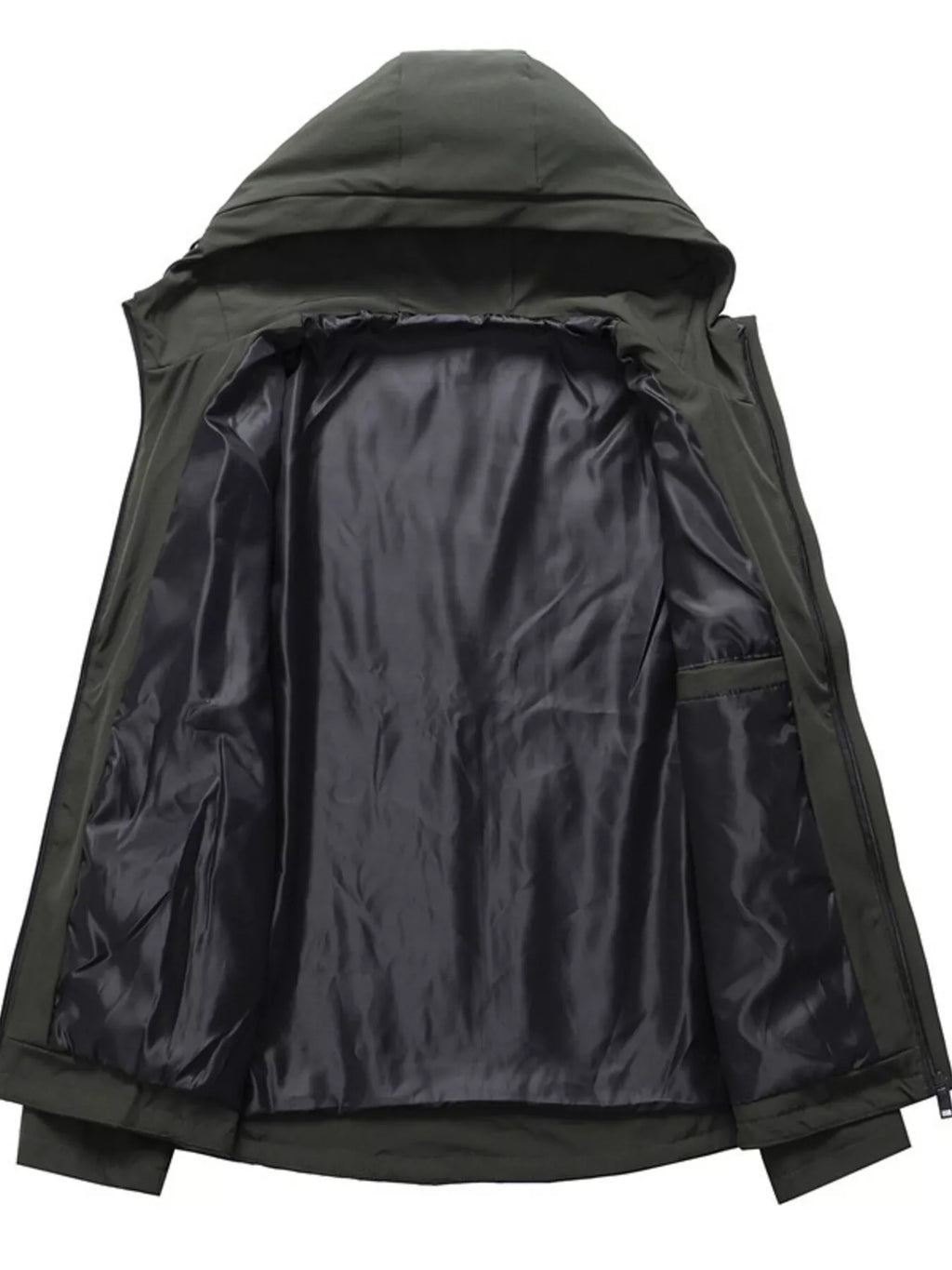 Men's Plus Size Hooded Windproof Casual Jacket