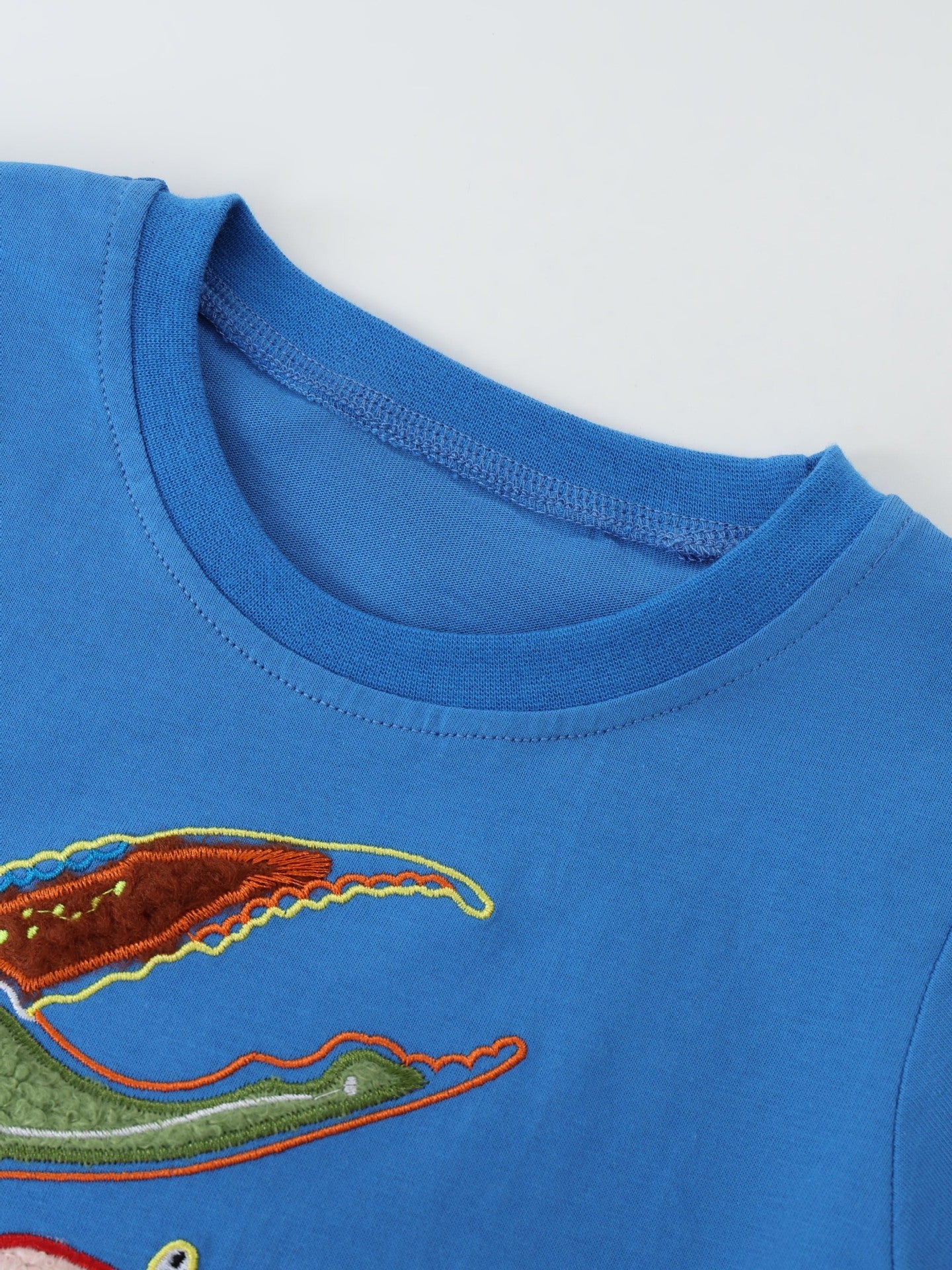 Children's Embroidered Crab Short Sleeve T-Shirt