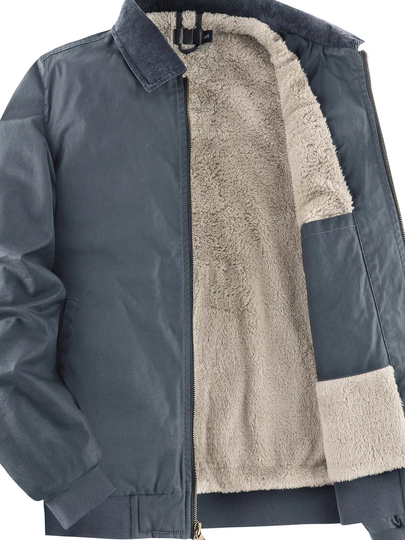 Men's Sherpa Lined Zip Up Jacket