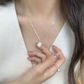 925 Sterling Silver Geometric Necklace