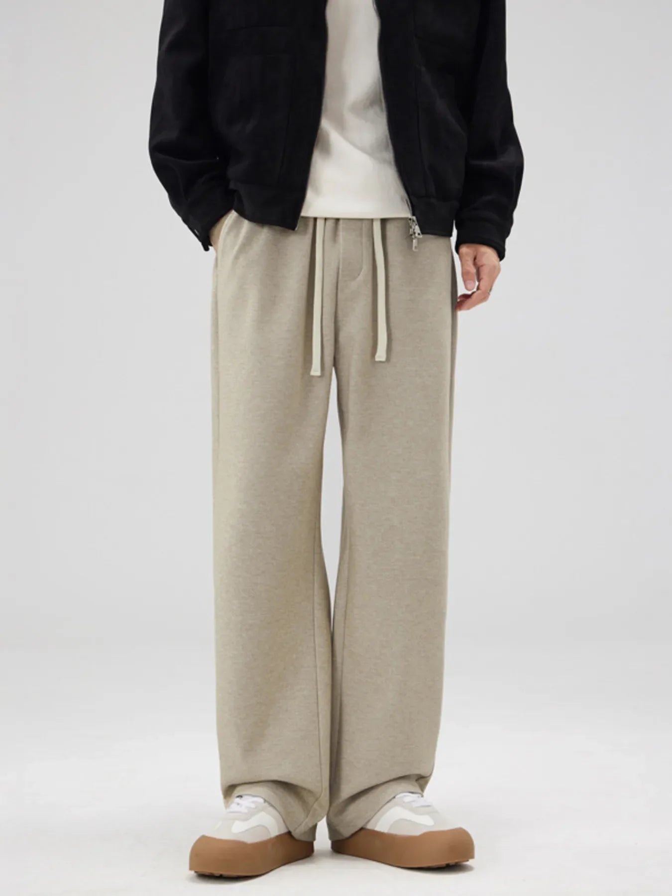 Men's Full Size Relaxed Fit Drawstring Pants Plus Size