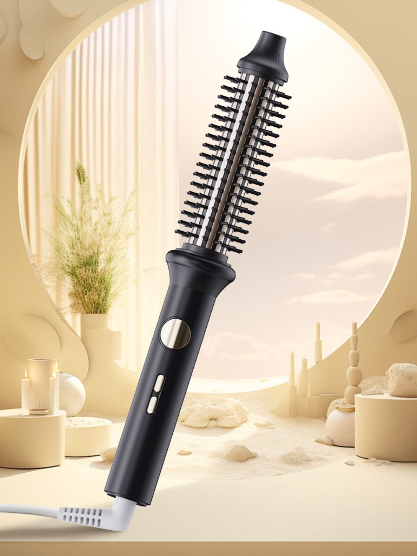 Rotating Heated Straightening Comb
