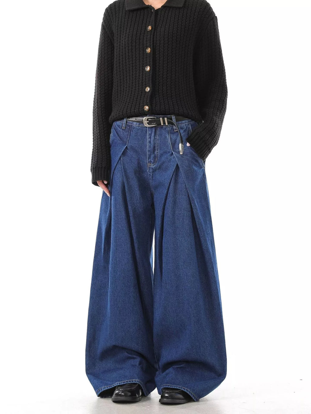 Men's Full Size Wide Leg Jeans Plus Size