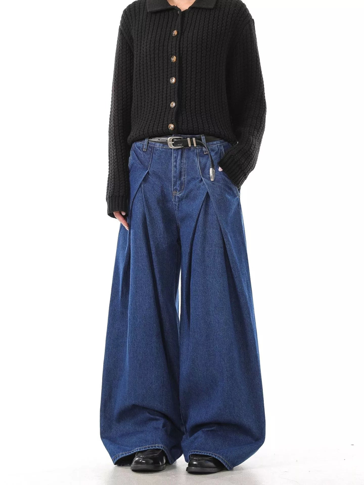Men's Full Size Wide Leg Jeans Plus Size