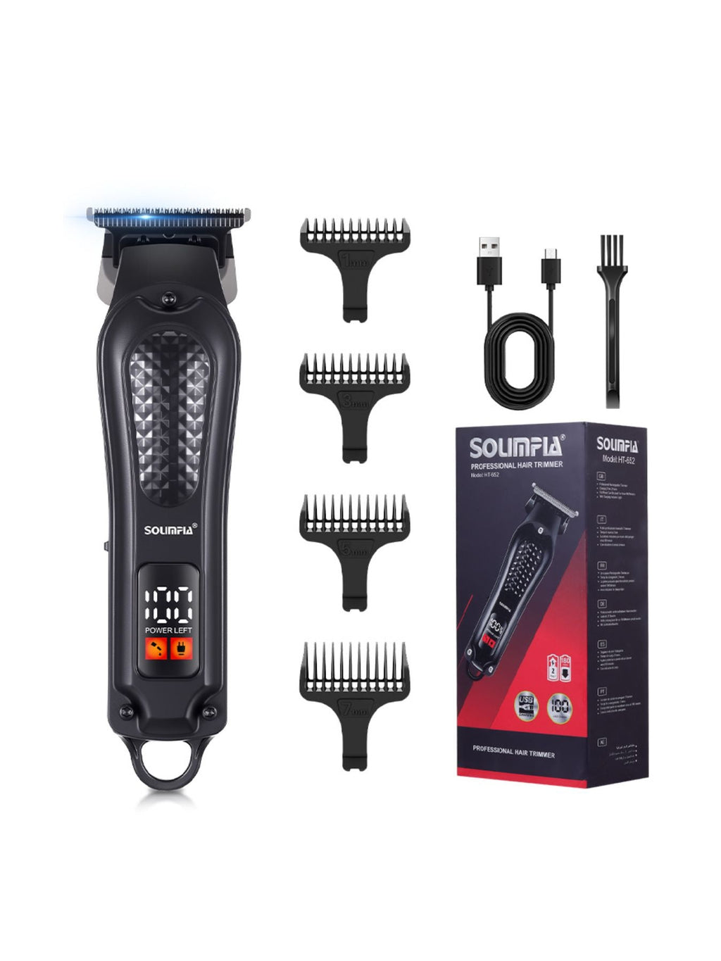 LED Display Cordless Hair Clipper