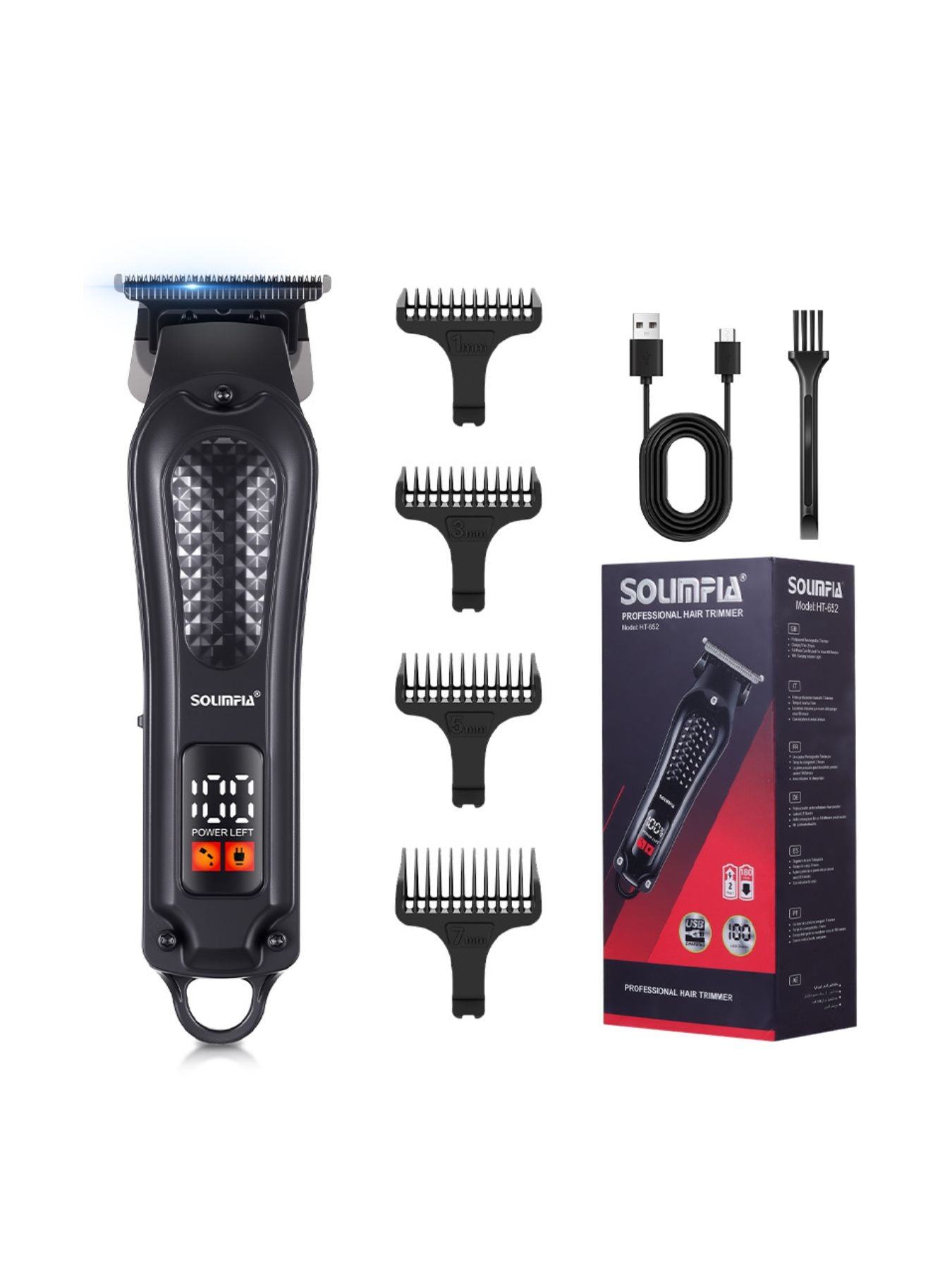 LED Display Cordless Hair Clipper