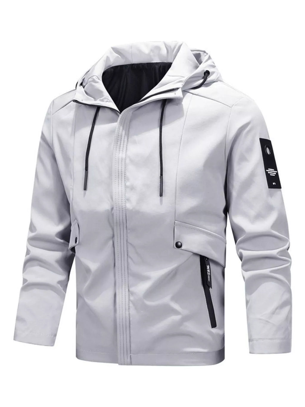 Men's Plus Size Casual Hooded Windproof Jacket