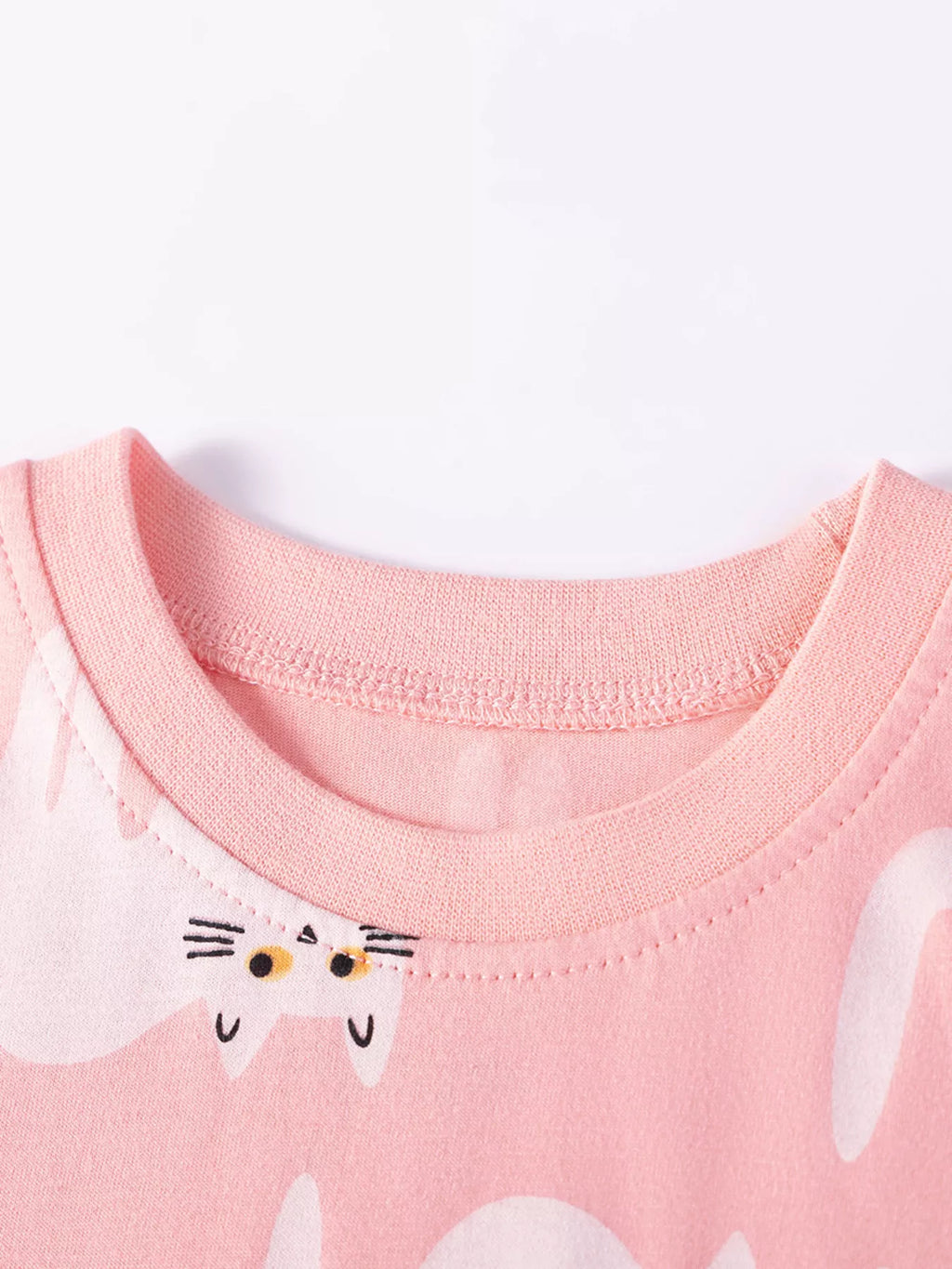 Children's Cat Print Casual Summer Dress