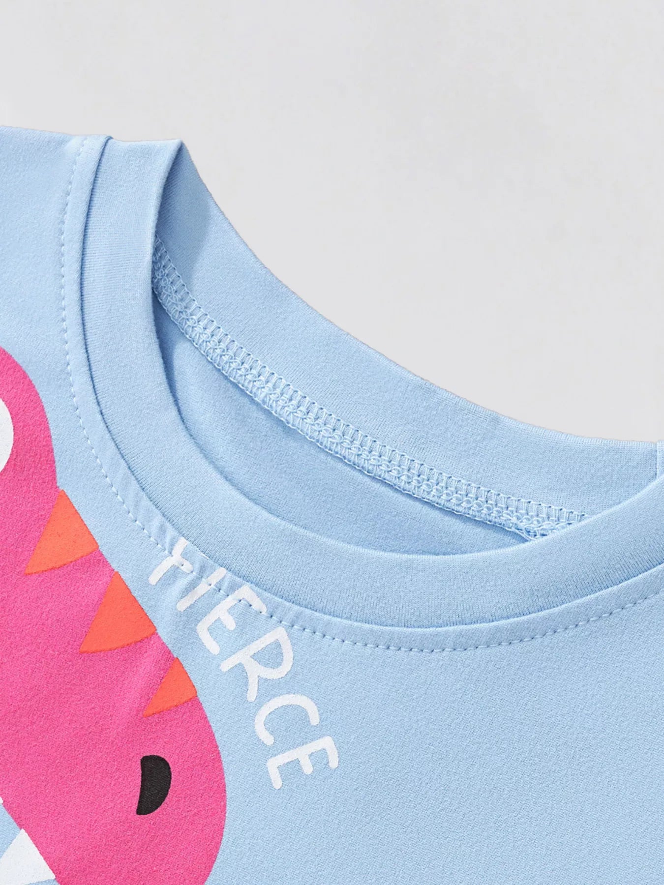 Children's Cartoon Animal Crew Neck T-Shirt