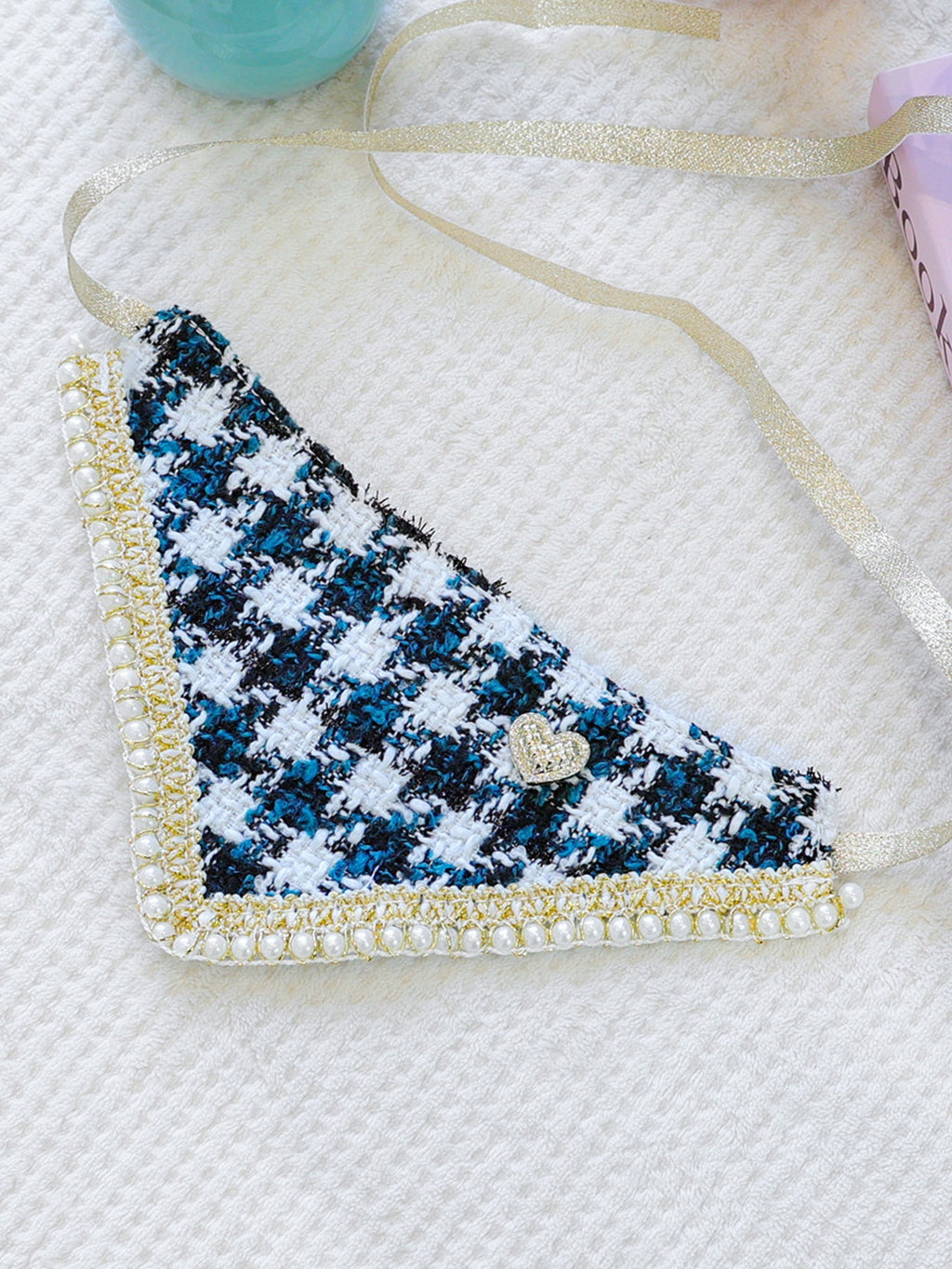 Triangle Tweed Pet Scarf