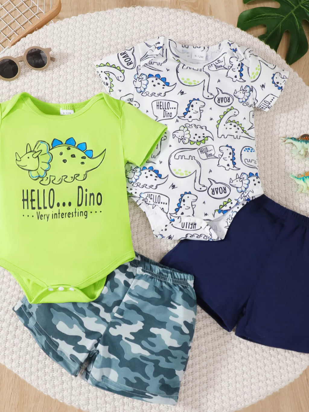2 Piece Dino-Themed Baby Outfit Set