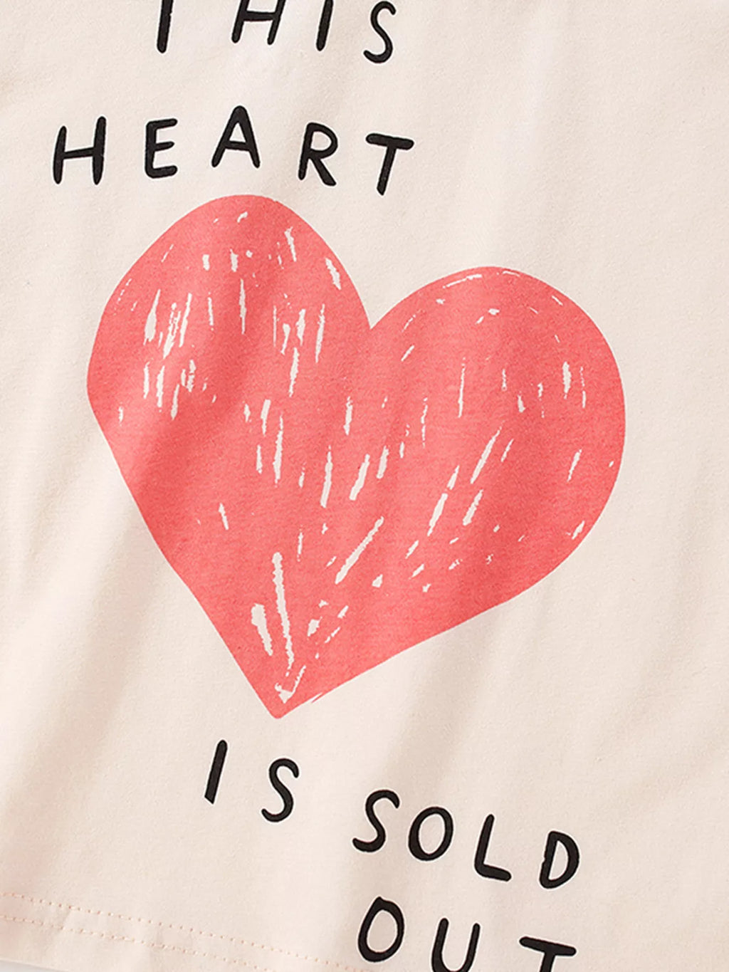 Children's Heart Long Sleeve Casual T-Shirt