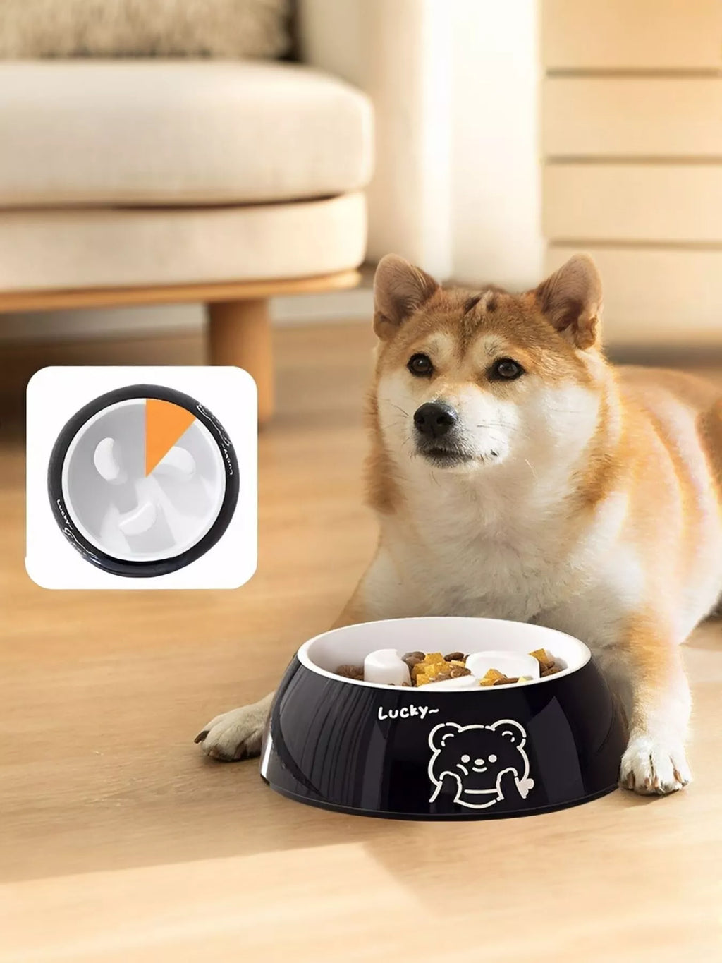 Cute Cartoon Pattern Pet Bowl