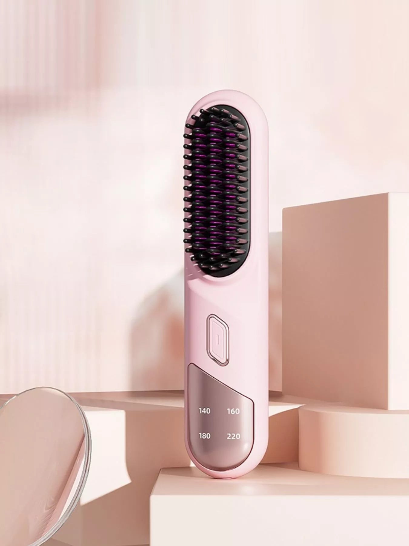 Portable Heated Straightening Comb with Temperature Control
