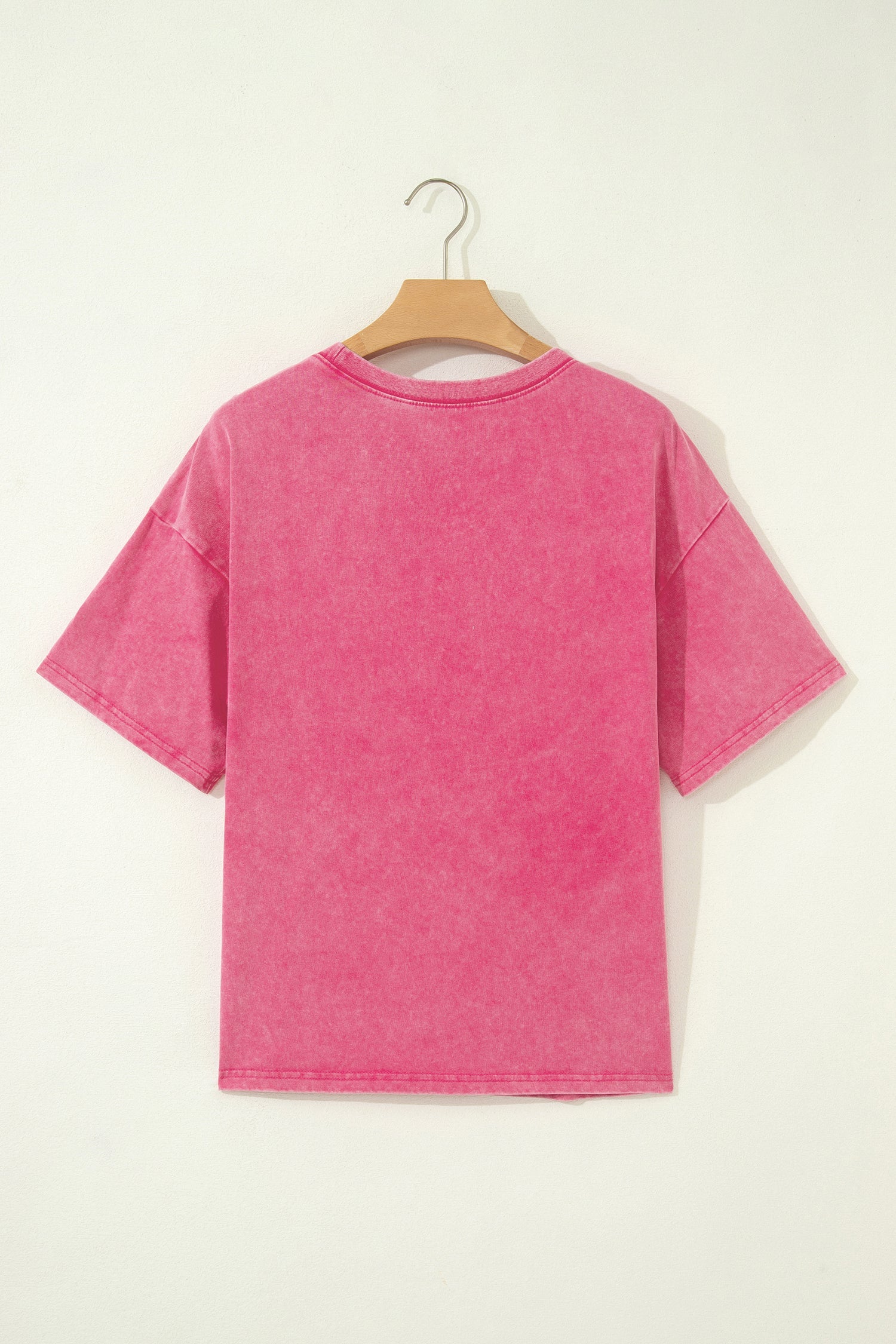 Rose Red Mineral Washed Oversized Tee