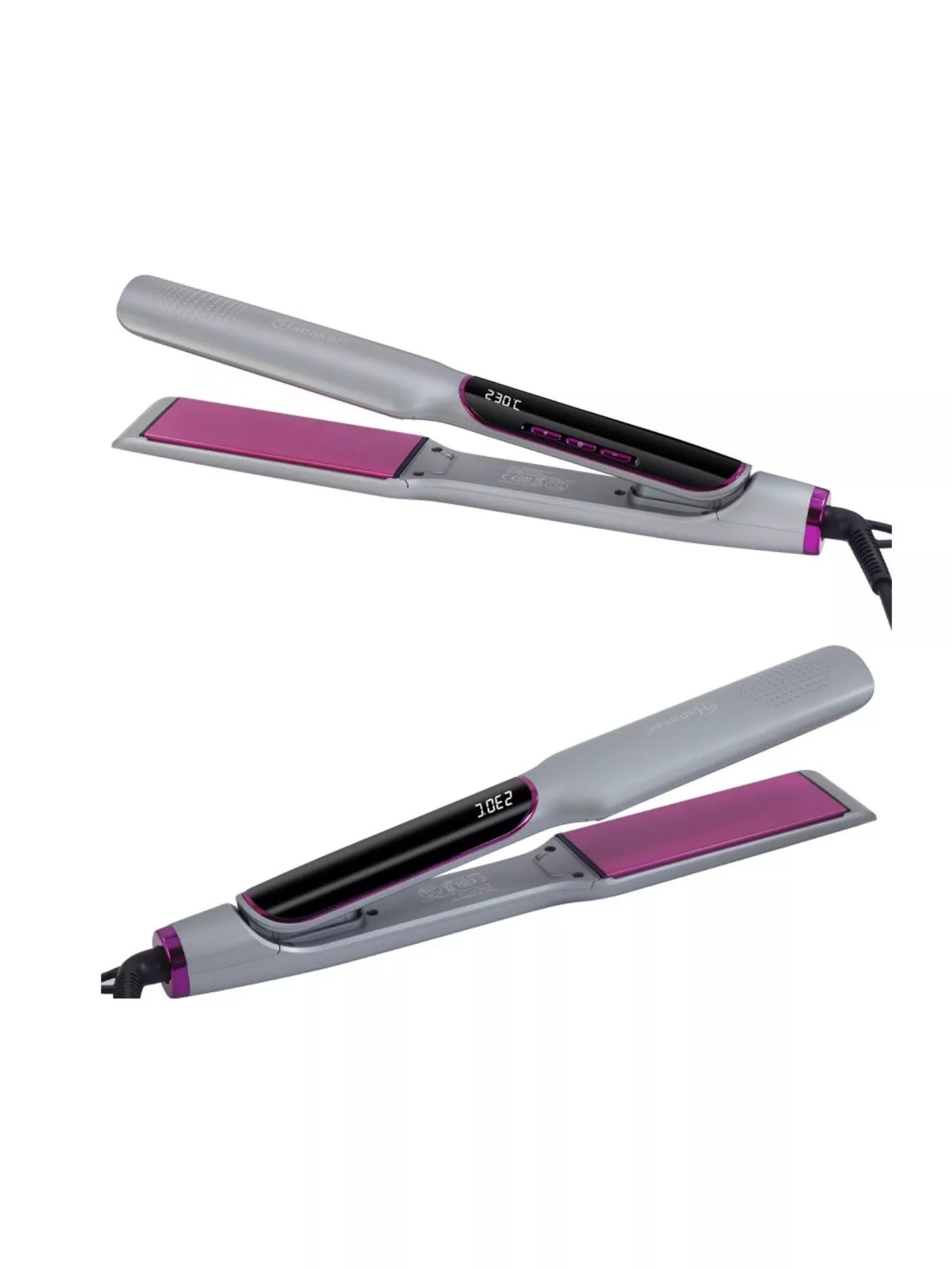 Curling and Straightening Hair Iron with Temperature Control