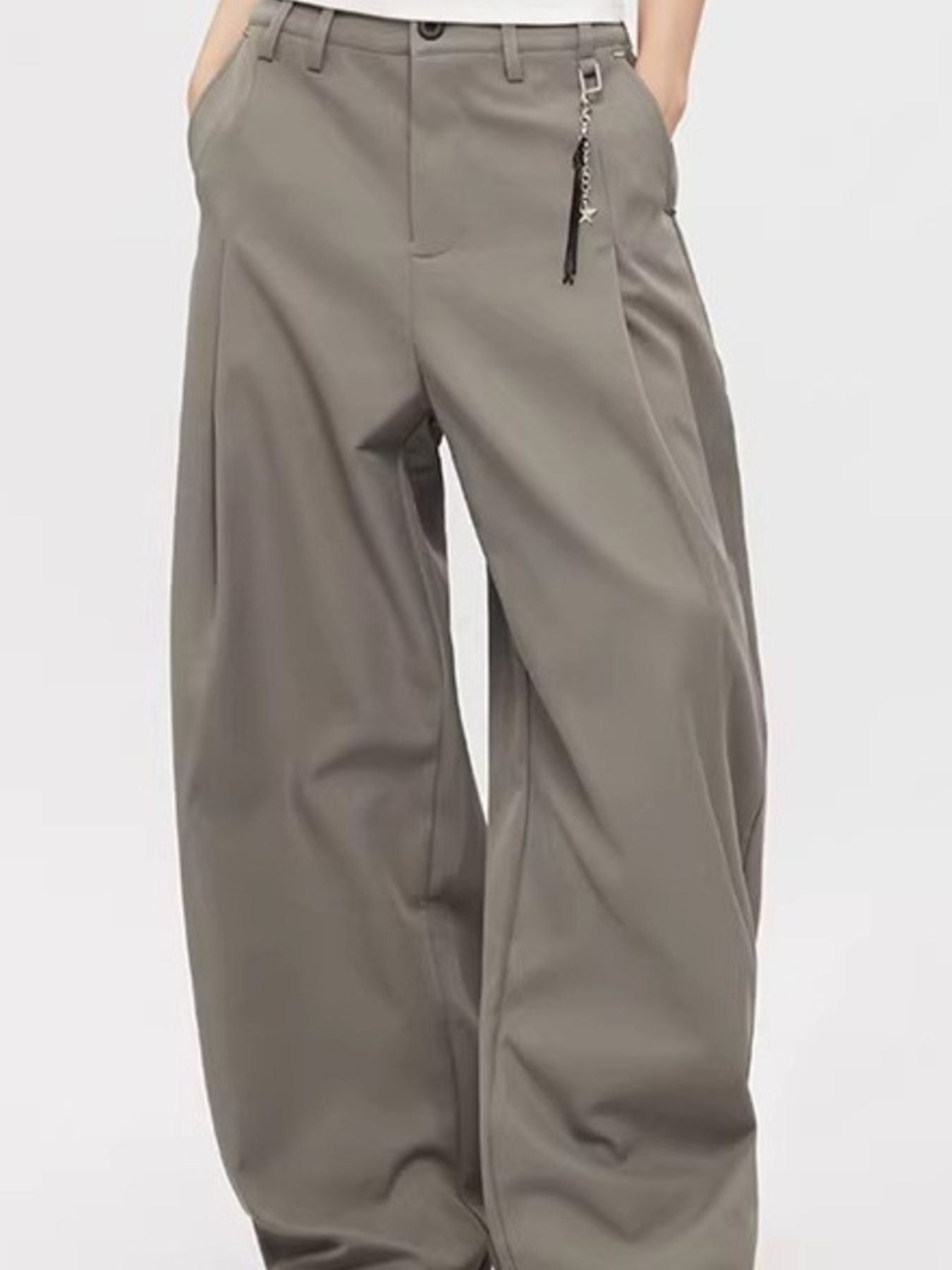 Men's Plus Size Wide Leg Pants