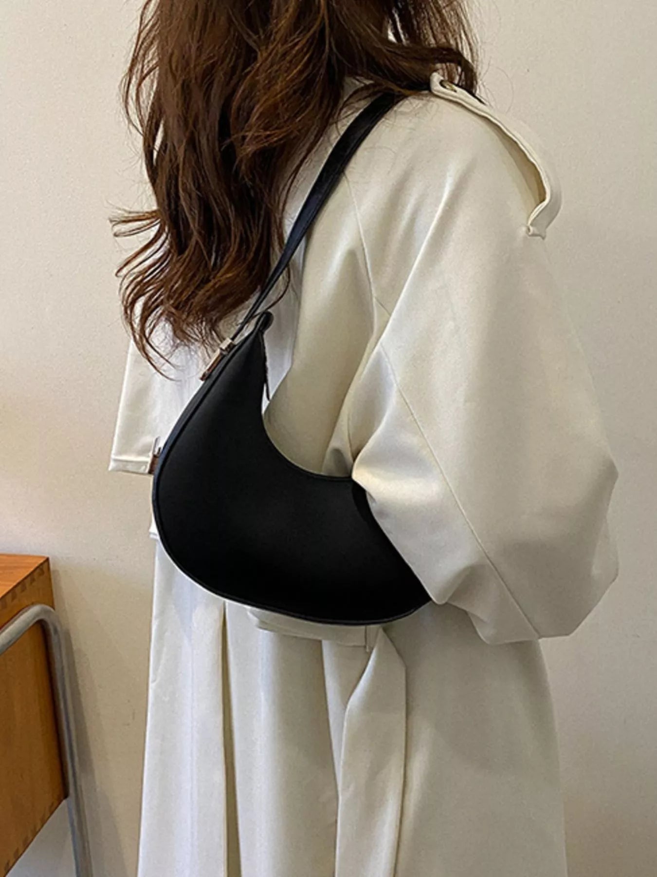 Minimalist Crescent Shoulder Bag