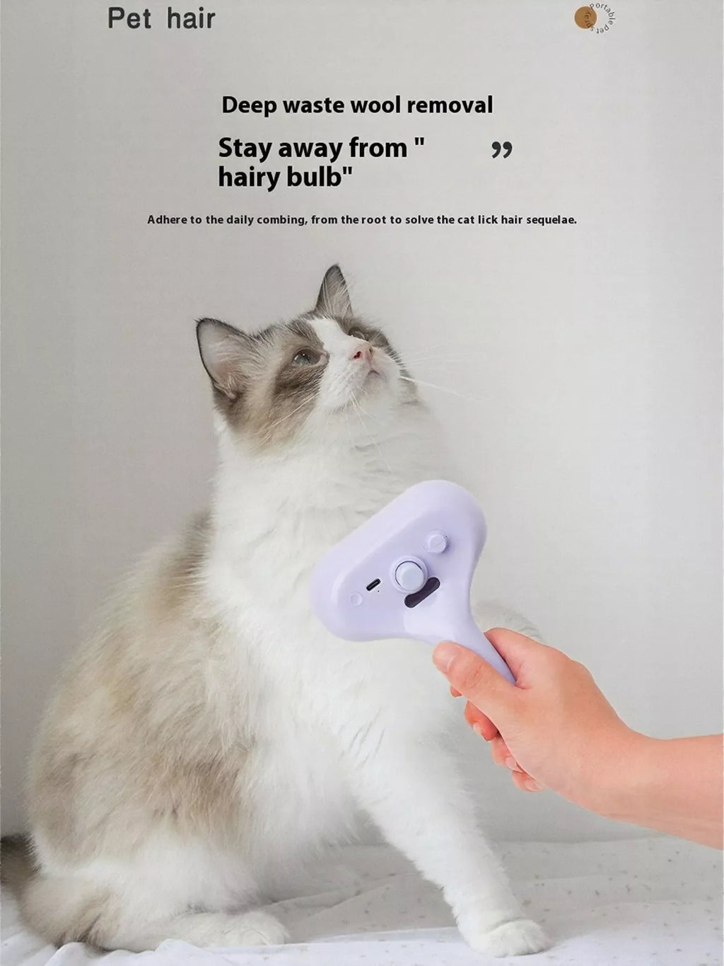 One-Touch Spray Pet Hair Remover Comb