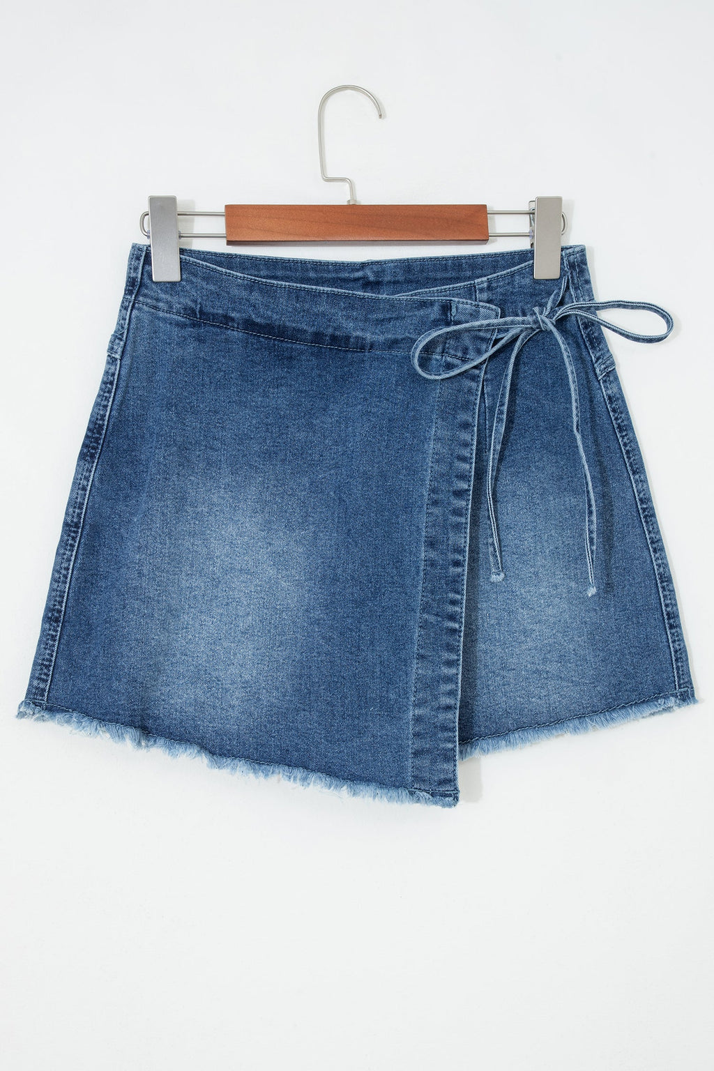 Ashleigh Blue Wrapped Tied Waist Denim Skort