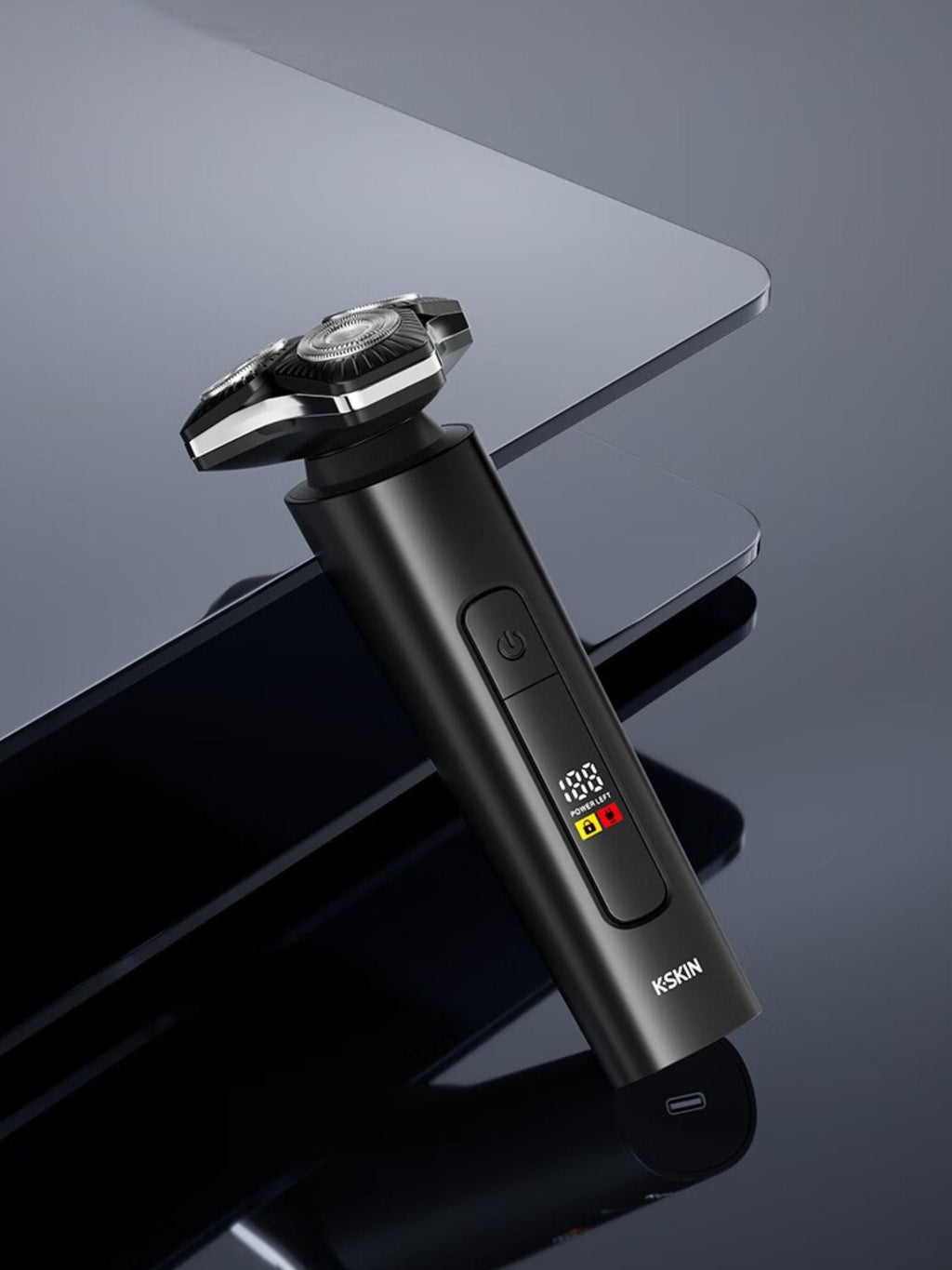 3D Rotary Electric Shaver with LED Display