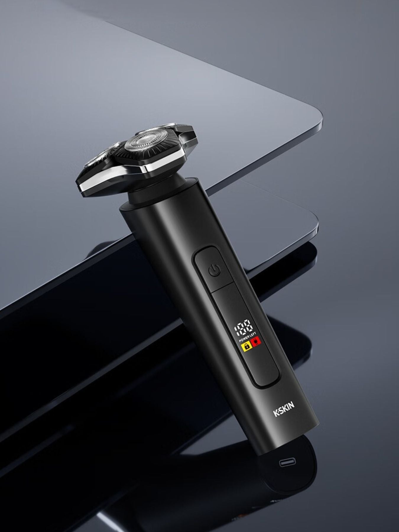 3D Rotary Electric Shaver with LED Display