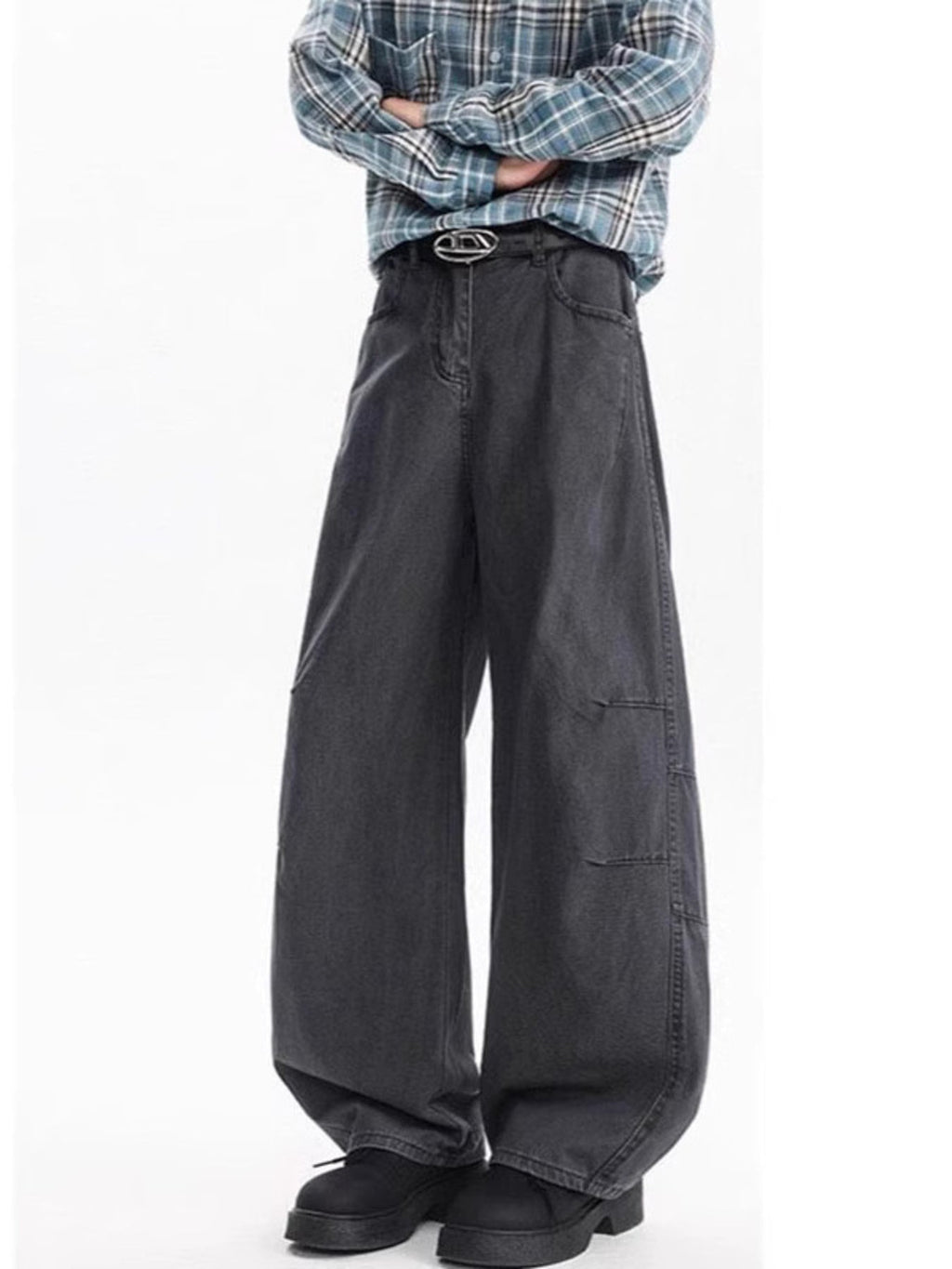 Men's Full Size Wide Leg Jeans Plus Size
