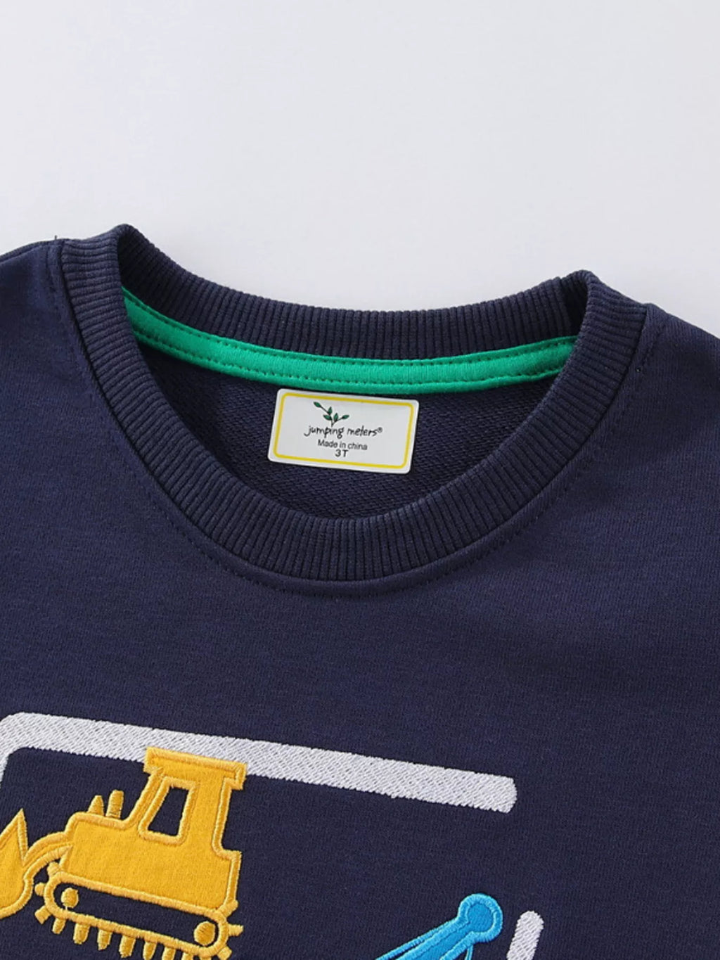 Children's Construction Vehicle Crew Neck Sweatshirt