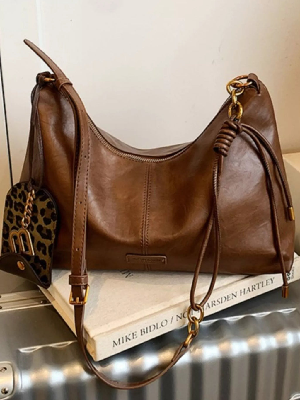Leather Adjustable Strap Shoulder Bag