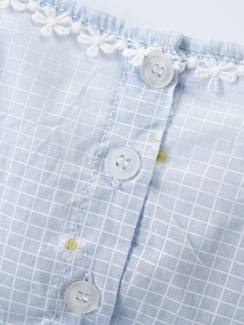 Children's Gingham Cap Sleeve Dress