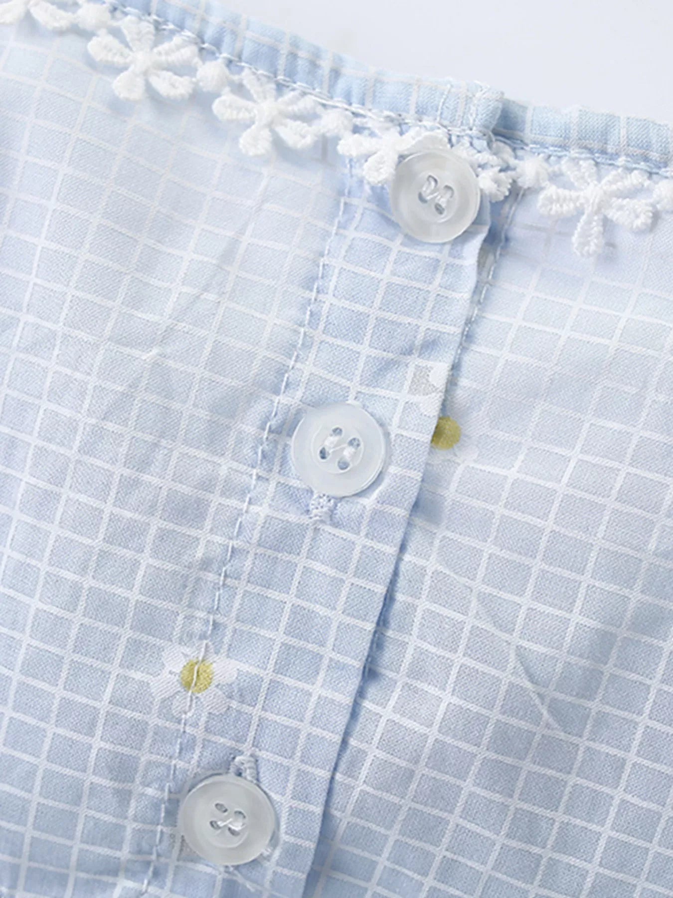Children's Gingham Cap Sleeve Dress