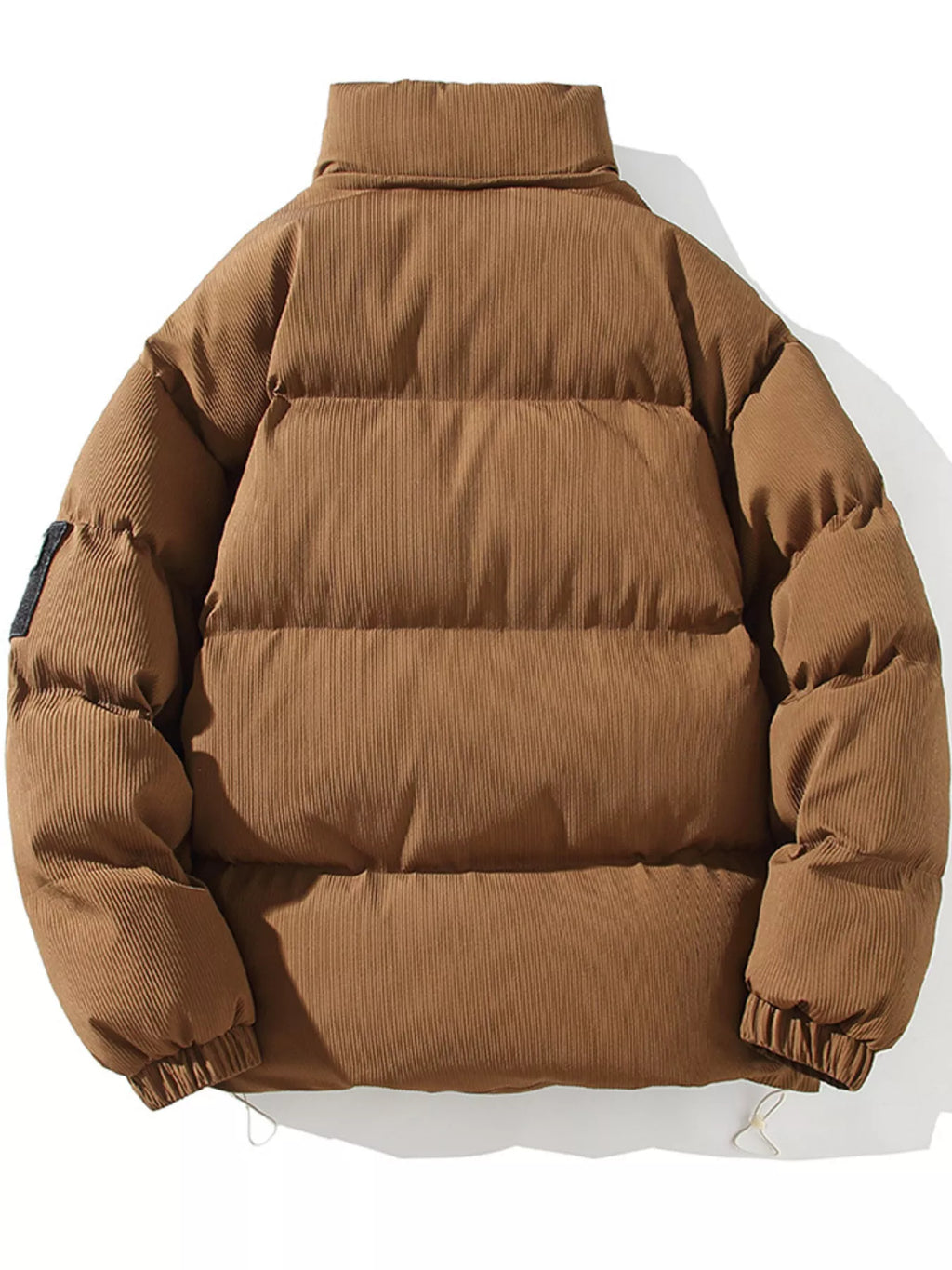 Men's Plus Size Zip Up Long Sleeve Puffer Jacket