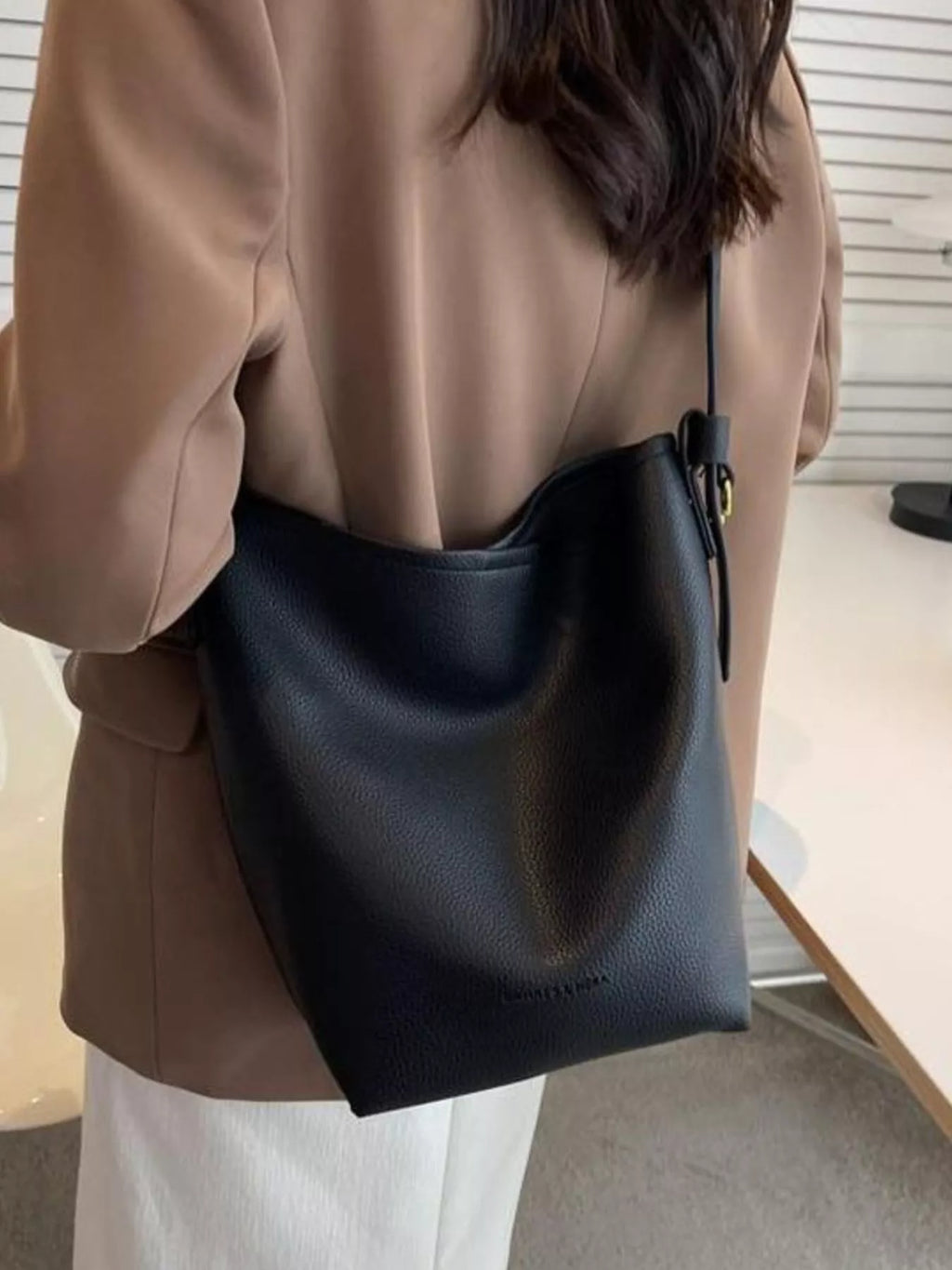 Minimalist PU Leather Shoulder Bag