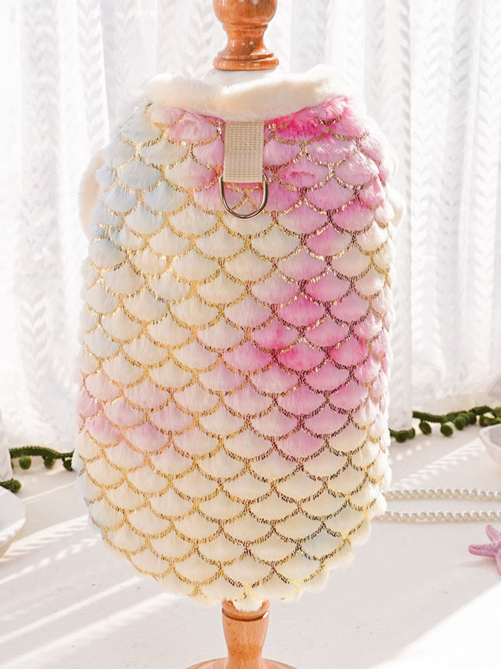 Mermaid Scale Plush Pet Top