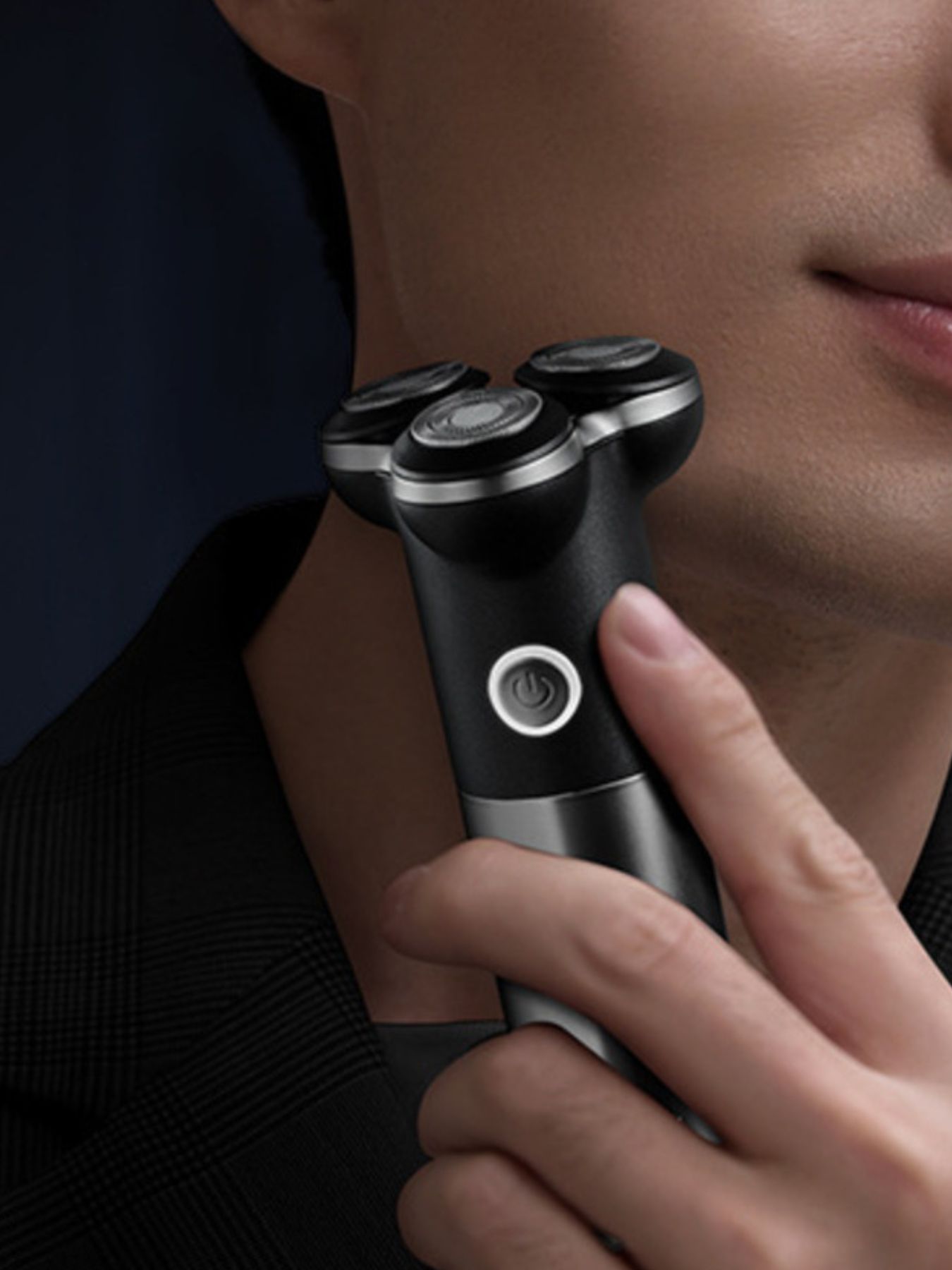 Triple-Blade Rotary Electric Shaver