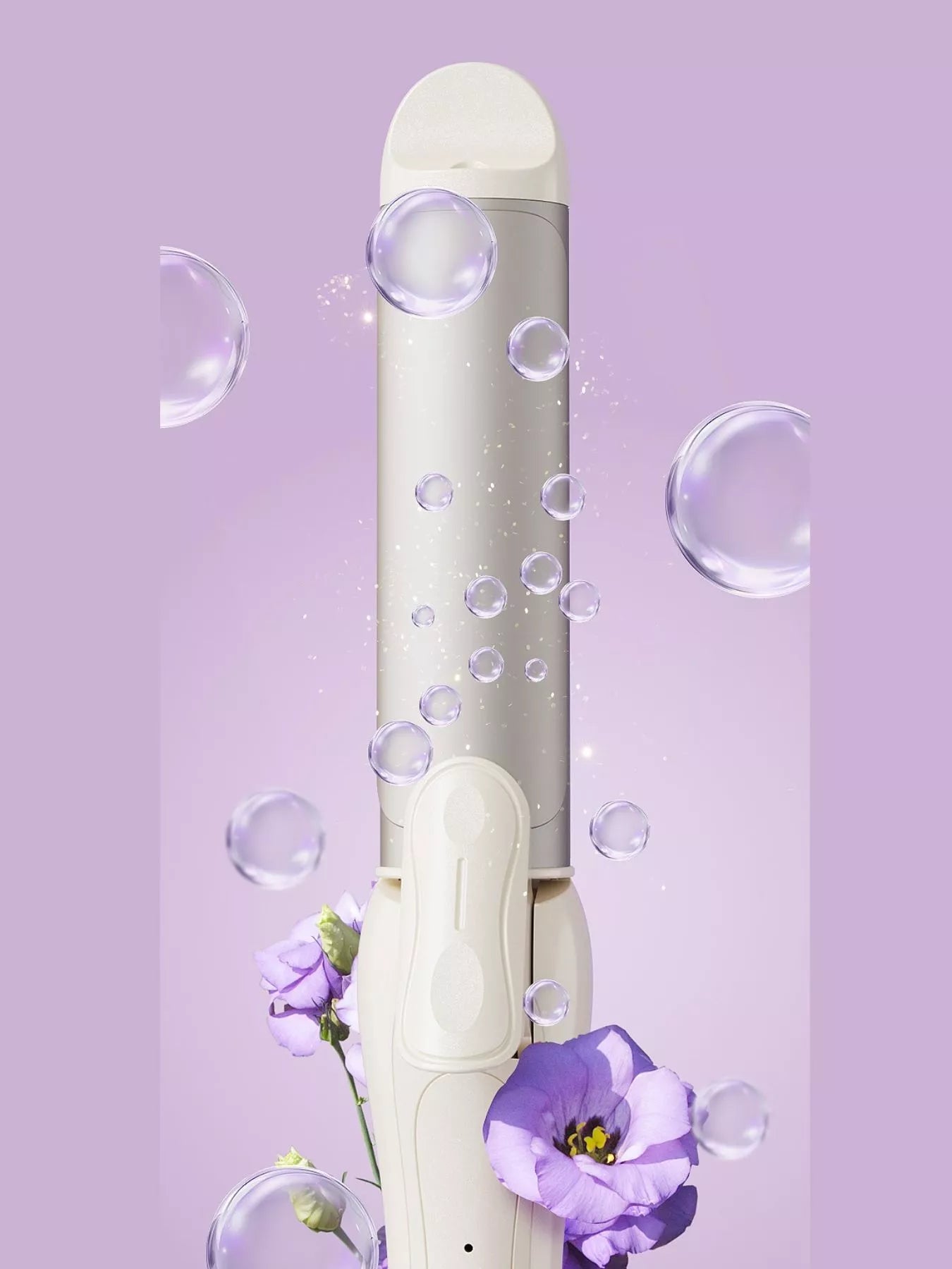 2-in-1 Rotating Hair Curling Iron