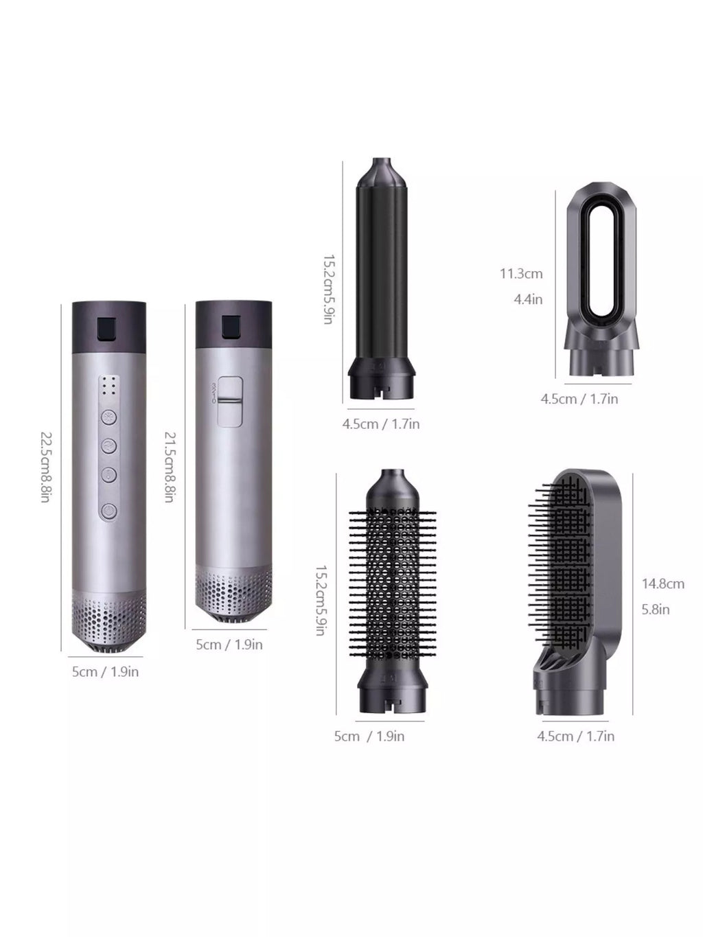 6-in-1 Interchangeable Head Curling Iron