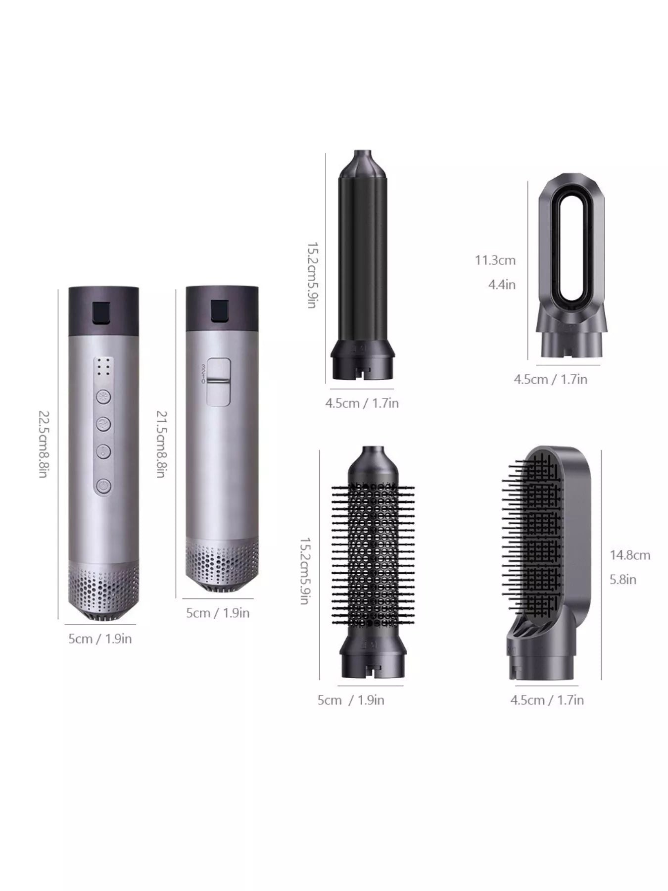 6-in-1 Interchangeable Head Curling Iron