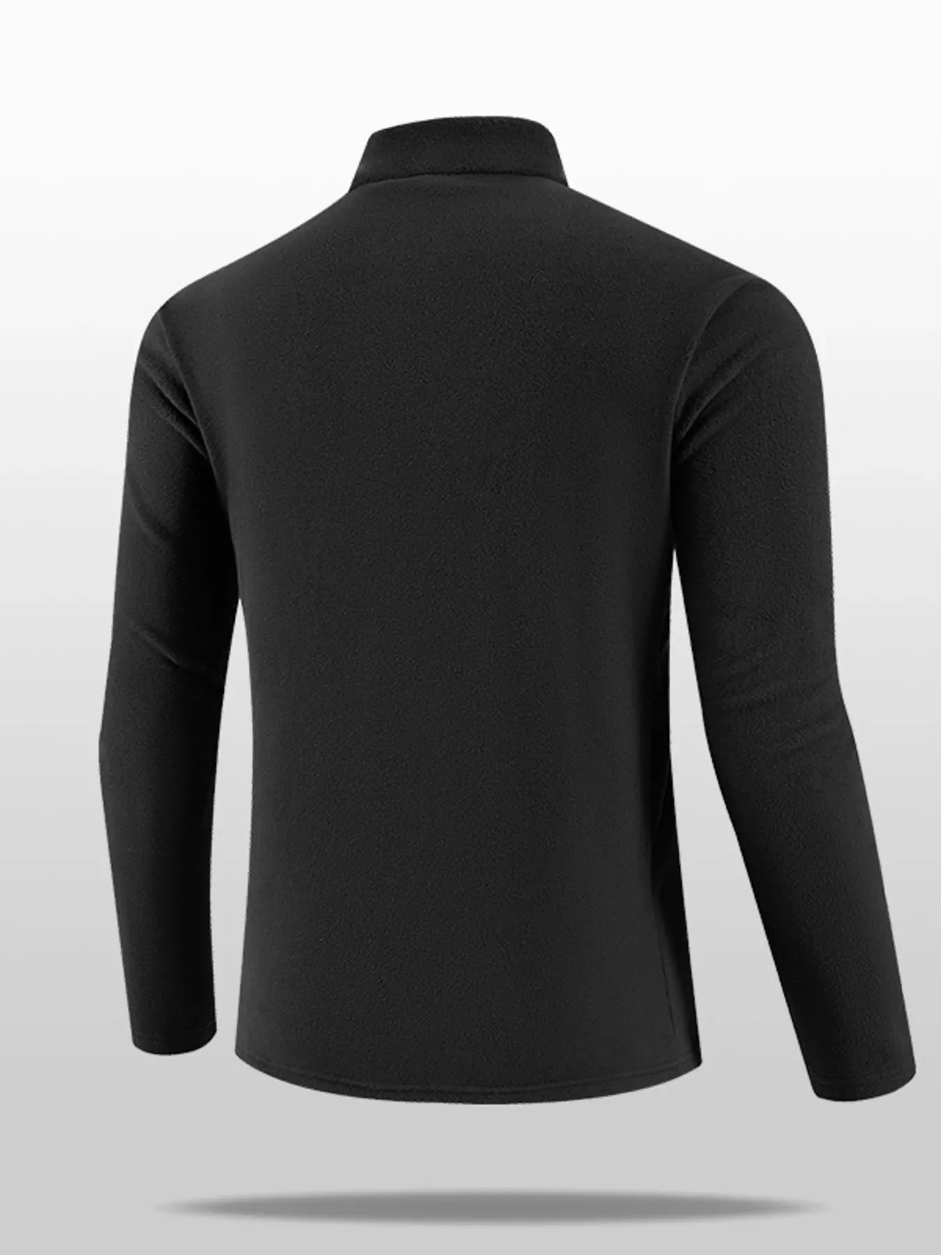 Men's Plus Size Quarter-Zip Fleece Sweatshirt